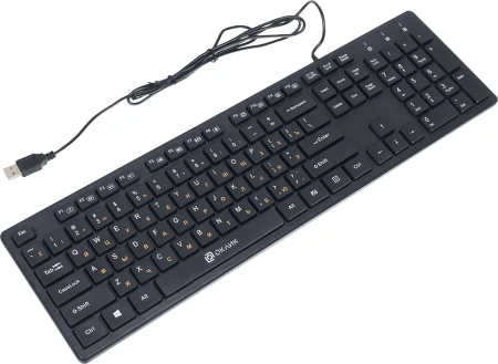 Клавиатура Оклик 520M2U черный/черный USB slim Multimedia