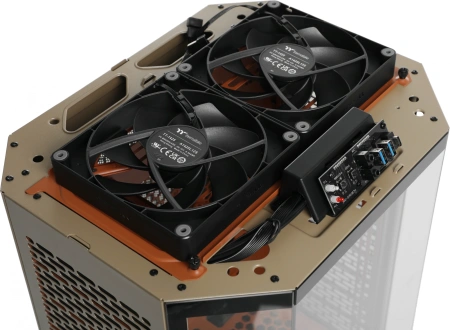 Корпус Thermaltake The Tower 300 Gravel Send коричневый без БП mATX 8x120mm 6x140mm 2xUSB3.0 audio bott PSU