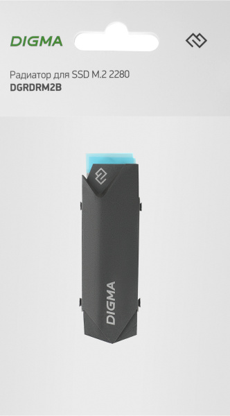 Радиатор для SSD Digma DGRDRM2B металл Ret