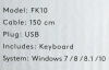 Клавиатура A4Tech Fstyler FK10 черный/оранжевый USB