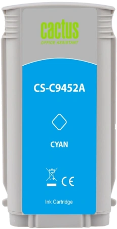 Картридж струйный Cactus CS-C9452A №70 голубой (130мл) для HP DJ Z3100