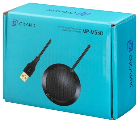 Микрофон проводной Оклик MP-M550 2м черный