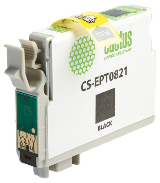 Картридж струйный Cactus CS-EPT0821 T0821 черный (13.8мл) для Epson Stylus Photo R270/290/RX590