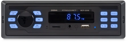 Автомагнитола Digma MCP-225B 1DIN 2x35Вт 2