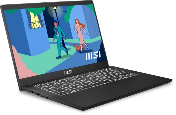 Ноутбук MSI Modern 14 C7M-238RU Ryzen 5 7530U/8Gb/SSD512Gb/14"/IPS/FHD/W11H/black