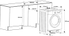 Стиральная машина Weissgauff WMI 6147 Inverter Steam класс:A+++ загрузка до 7кг отжим:1400об/мин белый инвертер