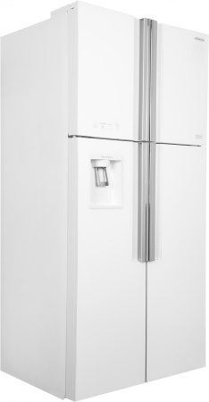 Холодильник Hitachi R-W660PUC7 GPW 2-хкамерн. белый стекло инвертер