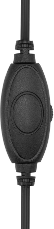 Наушники с микрофоном Оклик HS-L315G черный 1.8м накладные USB оголовье (2007552)