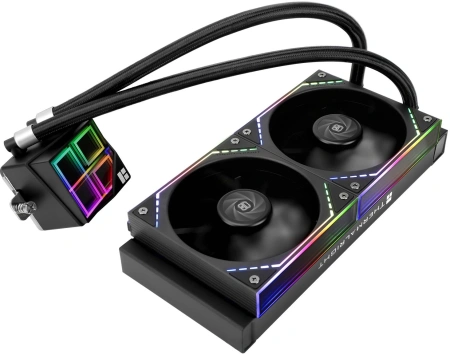 Система водяного охлаждения Thermalright Frozen Infinity 240 ARGB Soc-AM5/AM4/1200/1700/1851 черный 4-pin 28.2dB Al Ret (F-INFINITY-240-BL)