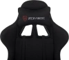 Кресло игровое Zombie Weaver черный с подголов. крестов. пластик подст.для ног пластик черный