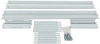 Стойка двухрамная NTSS (NTSS-2POR24U/600-1000) 24U 550ммx1000мм 600кг серый