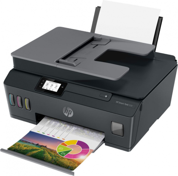 МФУ струйный HP Smart Tank 530 AIO (4SB24A) A4 WiFi BT USB черный