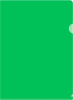 Папка-уголок Бюрократ -EE310/1GREEN A4 пластик 0.15мм зеленый
