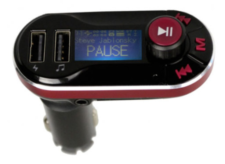 Автомобильный FM-модулятор Ritmix FMT-A780 черный SD USB (15118201)