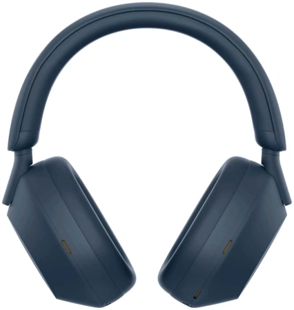 Гарнитура мониторные Sony WH-1000XM5 1.2м синий беспроводные bluetooth оголовье (WH-1000XM5/L)