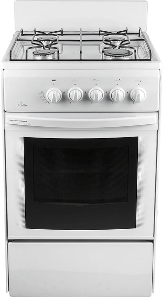 Плита Газовая Flama RG 24011 W белый реш.сталь