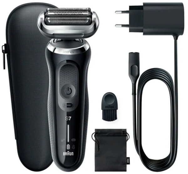 Бритва сетчатая Braun Series 7 71-N1000S реж.эл.:3 питан.:аккум. черный