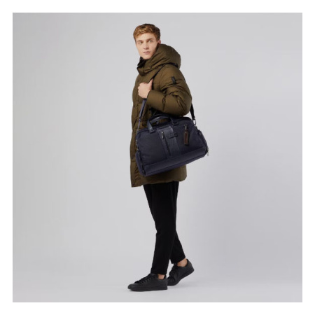 Сумка дорожная Piquadro Brief2 BV4447BR2/N черный ткань/натур.кожа