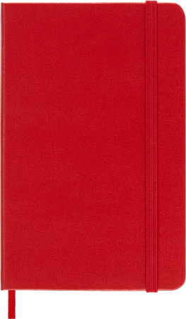 Блокнот Moleskine CLASSIC MM710R Pocket 90x140мм 192стр. линейка твердая обложка красный