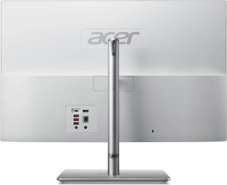 Моноблок Acer Aspire C27-195ES 27" Full HD Core Ultra 7 155U (1.7) 16Gb SSD512Gb Graphics CR Eshell GbitEth WiFi BT 65W клавиатура мышь Cam серебристый 1920x1080