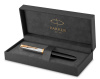 Ручка перьев. Parker 51 Premium (CW2169030) Black St.Steel GT F сталь нержавеющая подар.кор.