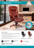 Кресло руководителя Бюрократ T-9925WALNUT черный кожа/кожзам крестов. металл/дерево