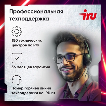 ПК IRU Game 510H6SEA MT i5 13400F (2.5) 16Gb SSD512Gb RTX4060 8Gb FreeDOS GbitEth 600W черный (2074692)