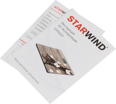 Весы напольные электронные Starwind SSP6020 макс.180кг рисунок