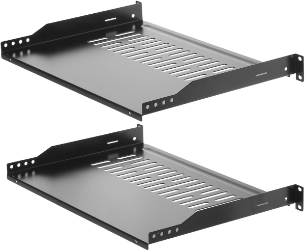 Полка стационарная Lanmaster TWT-CB-SFBF300-1U/18 1U нагр.:18кг. 19" 300мм черный (упак.:1шт)