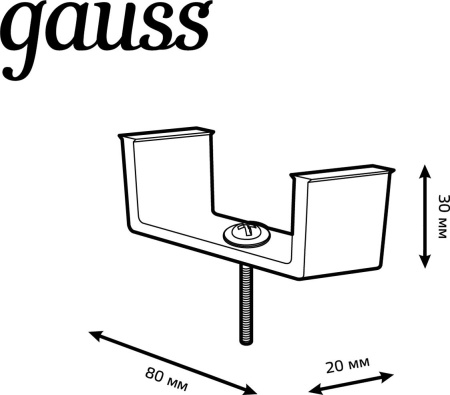 Крепление Gauss TR147 черный