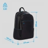 Рюкзак унисекс Piquadro Blue Square CA3214B2/N черный кожа
