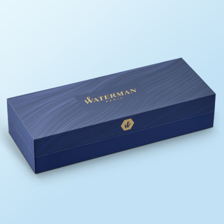 Ручка шариков. Waterman Hemisphere (CWS0920470) Steel CT M син. черн. подар.кор.