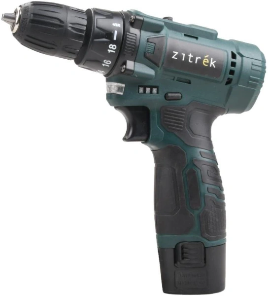 Дрель-шуруповерт Zitrek Green 12V Plus аккум. патрон:быстрозажимной (085-1013)