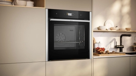 Духовой шкаф Электрический Neff B64CS31N0 черный/нержавеющая сталь