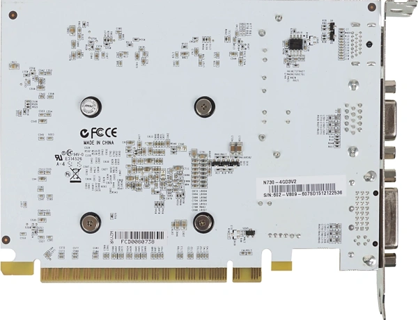 Видеокарта MSI PCI-E N730-4GD3V2 nVidia GeForce GT 730 4096Mb 128bit DDR3 700/1000 DVIx1/HDMIx1/CRTx1/HDCP Ret