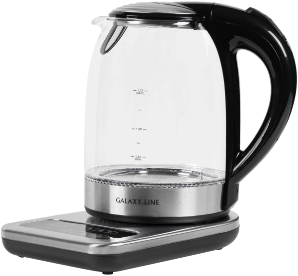 Чайник электрический Galaxy Line GL 0593 1.7л. 2200Вт прозрачный корпус: стекло (7010105930)