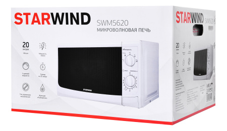Микроволновая Печь Starwind SWM5620 20л. 700Вт белый