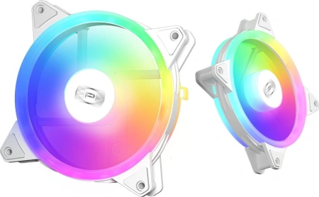 Вентилятор для корпуса PcCooler F3 T120 ARGB 120х120x25 белый 4-pin 21.6дБ (F3-T120WHAM1-GL) Ret
