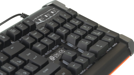 Клавиатура Оклик 717G BLACK DEATH черный/серый USB Multimedia for gamer LED