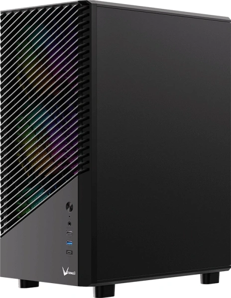 Корпус Formula Mana Geometry черный без БП ATX 4x120mm 1xUSB3.0 audio bott PSU