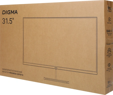 Монитор Digma 31.5" Progress 32P501Q IPS FHD чер 4ms HDMI DP M/M 75Hz 300cd