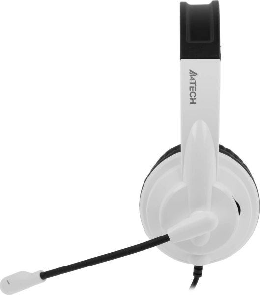 Наушники с микрофоном A4Tech HS-11 черный/белый 2м накладные оголовье (HS-11/3.5MM PLUG/BLACK+WHITE)