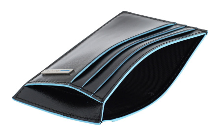 Чехол для кредитных карт Piquadro Blue Square PP2762B2R/N черный натур.кожа