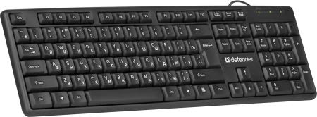 Клавиатура Defender Element HB-520 черный USB