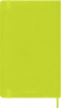 Блокнот Moleskine CLASSIC SOFT QP616C2 Large 130х210мм 192стр. линейка мягкая обложка лайм