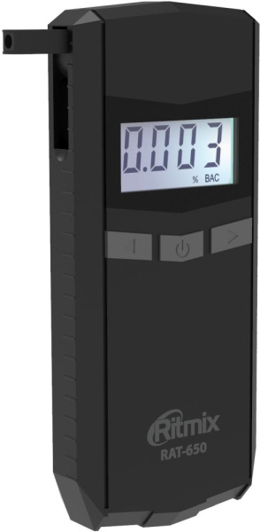 Алкотестер Ritmix RAT-650 электрохимический черный