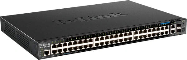 Коммутатор D-Link DGS-1520-52MP/A1A (L3) 48x1Гбит/с 2x10Гбит/с 4x2.5Гбит/с 2SFP+ 48PoE+ 370W управляемый