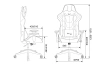 Кресло игровое Zombie VIKING 4 AERO черный/синий текстиль/эко.кожа с подголов. крестов. пластик