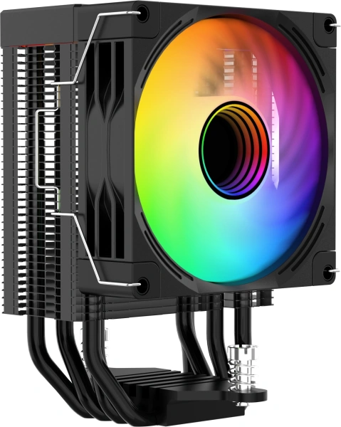 Устройство охлаждения(кулер) Bloody BD-AC150-ARGB1 ARGB Soc-AM5/AM4/1151/1200/2066/1700 черный 4-pin 11-23dB Al+Cu LCD 150W 365gr Ret (BD-AC150-ARGB1-BK)