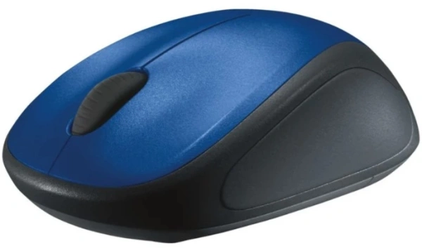 Мышь Logitech M235 синий/черный оптическая 1000dpi беспров. USB для ноутбука 2but (910-007131)
